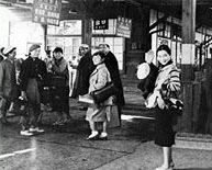 眞山美保 みちのく巡演中の船岡駅にて